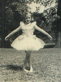 Ruth, during her short-lived ballerina period